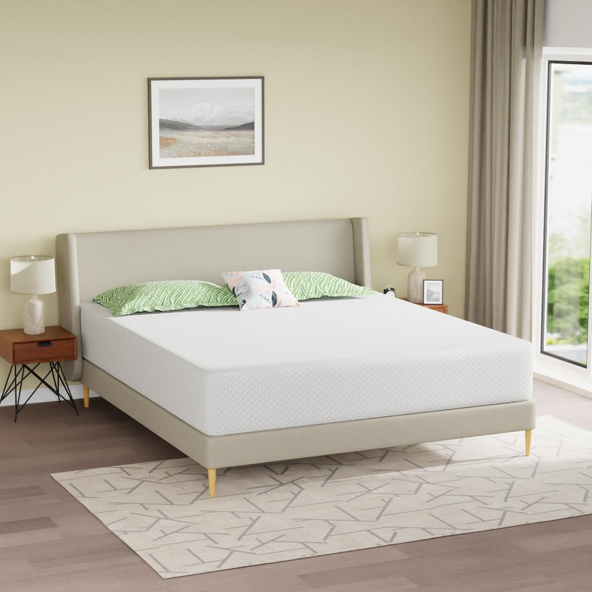 FDW | 6 Inch Twin Mattress | Medium Firm | Gel Memory Foam | White
