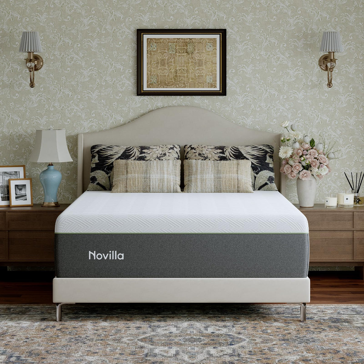 Novilla Bliss Twin Mattress, 10 Inch Gel Memory Foam Twin Mattress in a Box