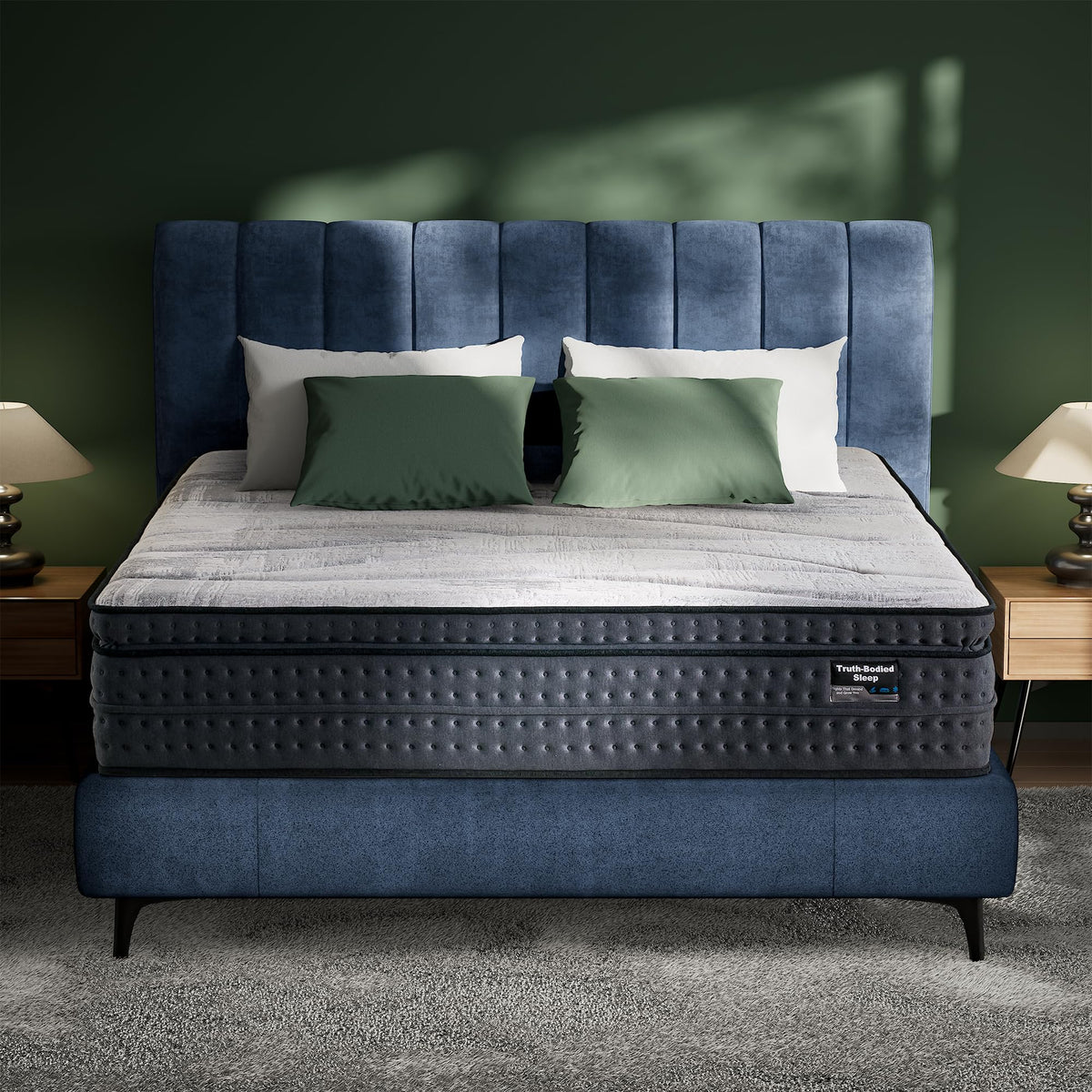 Cal King Mattress Medium Plush - 14 Inch Hybrid Mattress