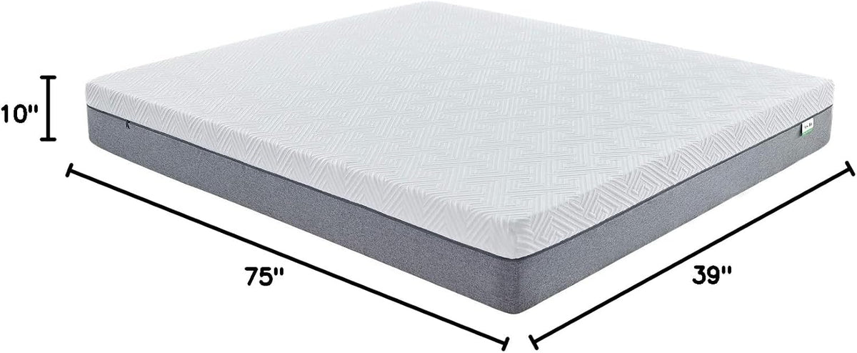Novilla Bliss Twin Mattress, 10 Inch Gel Memory Foam Twin Mattress in a Box
