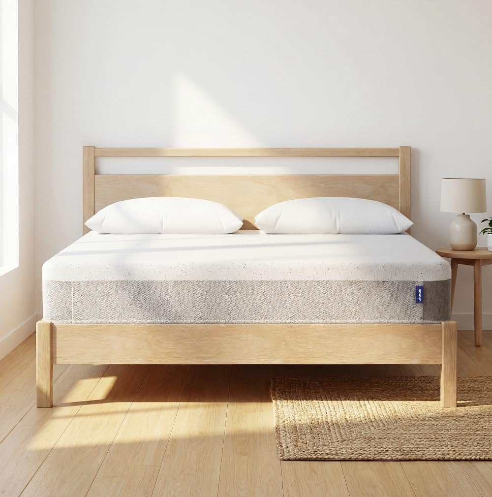 LIFEMENT 6 Inch Queen Mattress, Bamboo Cover Memory Foam Bed in a Box