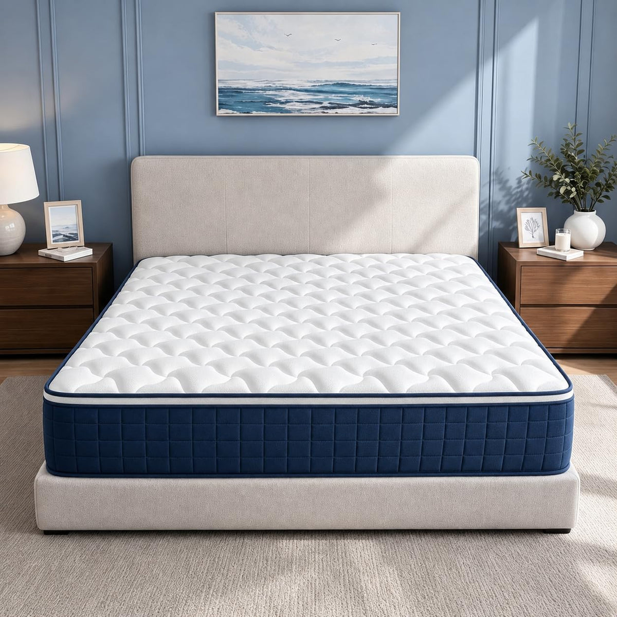 Full Size 12 Inch Mattress in a Box, Medium Plush Gel Memory Foam & Individually Pocket Springs for Motion Isolation & Pressure Relief