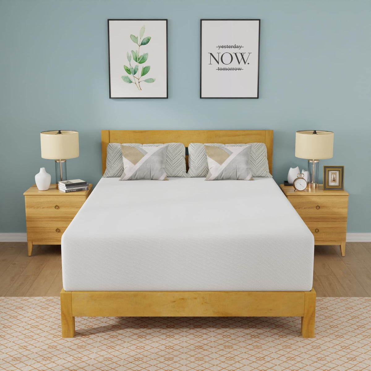 FDW | 6 Inch Twin Mattress | Medium Firm | Gel Memory Foam | White