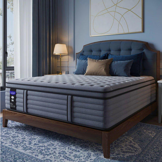 DIFAME (Luxury Hotel) 16 Inch Hybrid King Size Mattress in a Box, Firm Feel
