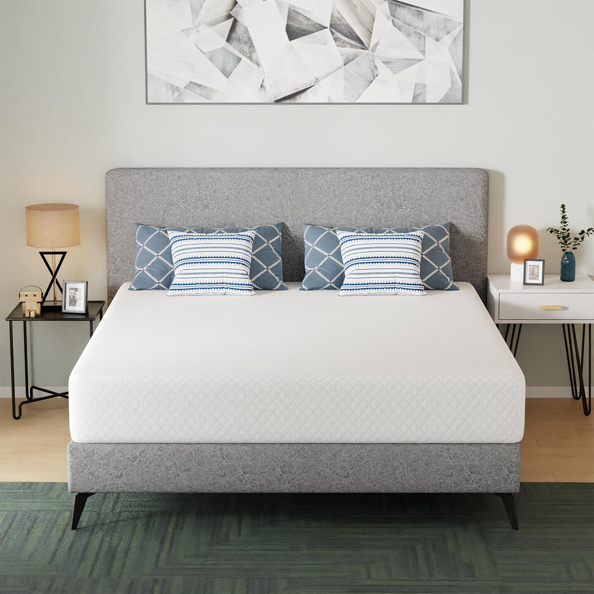 FDW | 6 Inch Twin Mattress | Medium Firm | Gel Memory Foam | White