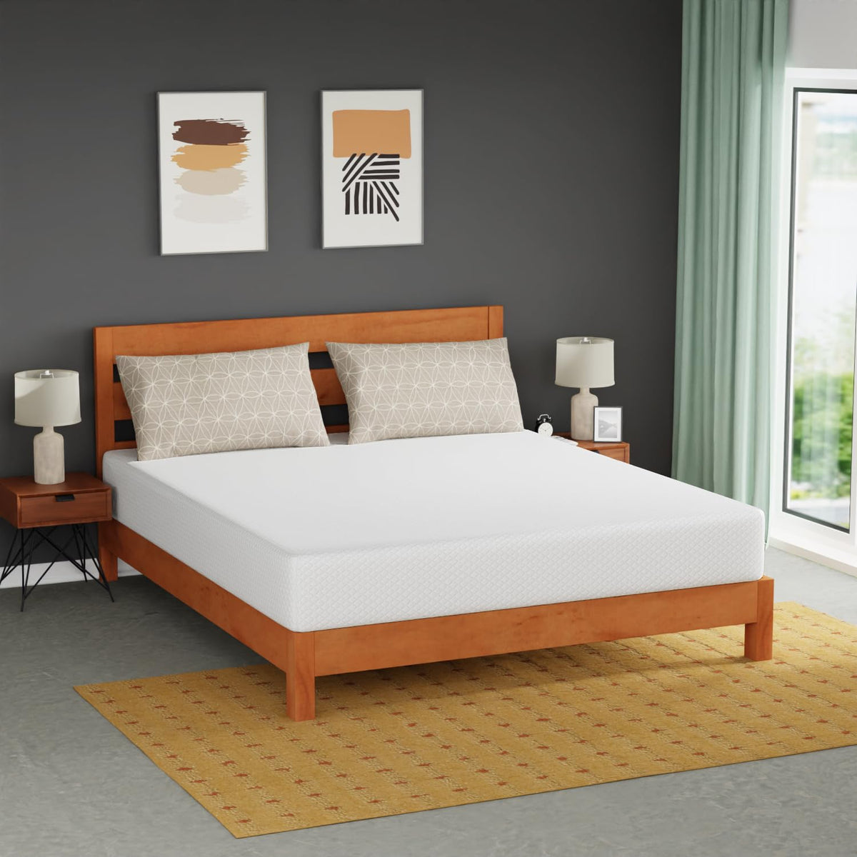 FDW | 6 Inch Twin Mattress | Medium Firm | Gel Memory Foam | White
