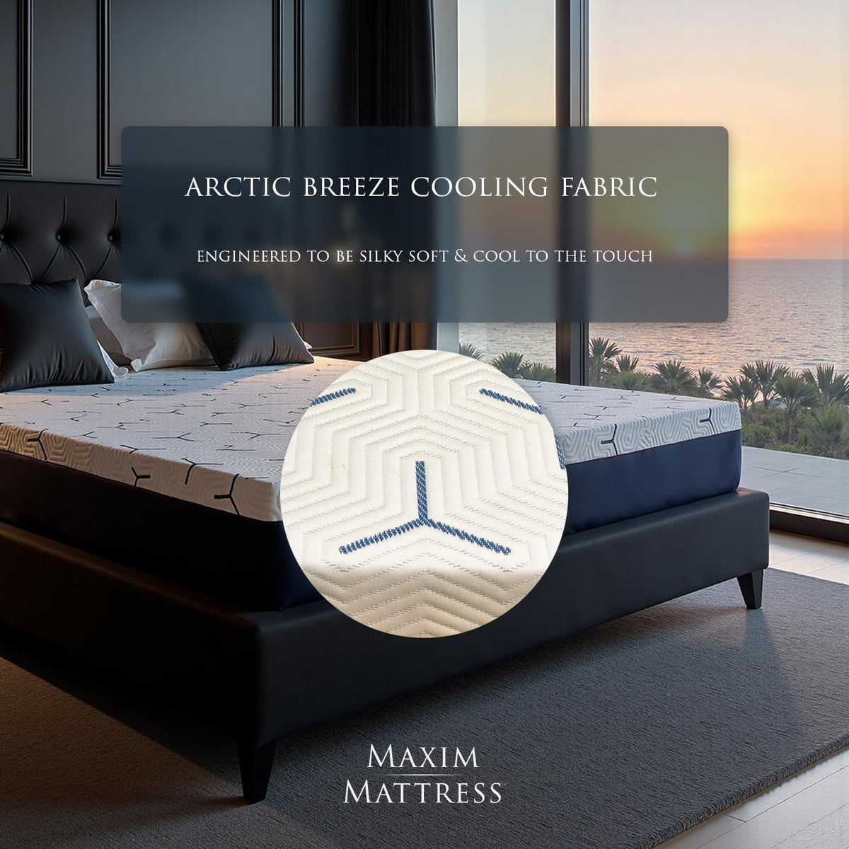 Newport Cooling 10" Luxury Gel & Memory Foam Mattress- Arctic Breeze Cooling Fabric,PermaCold Gel, SmartFoamHD, CertiPUR-US Certified, Made in USA, Plush/Firm (Queen, Plush)