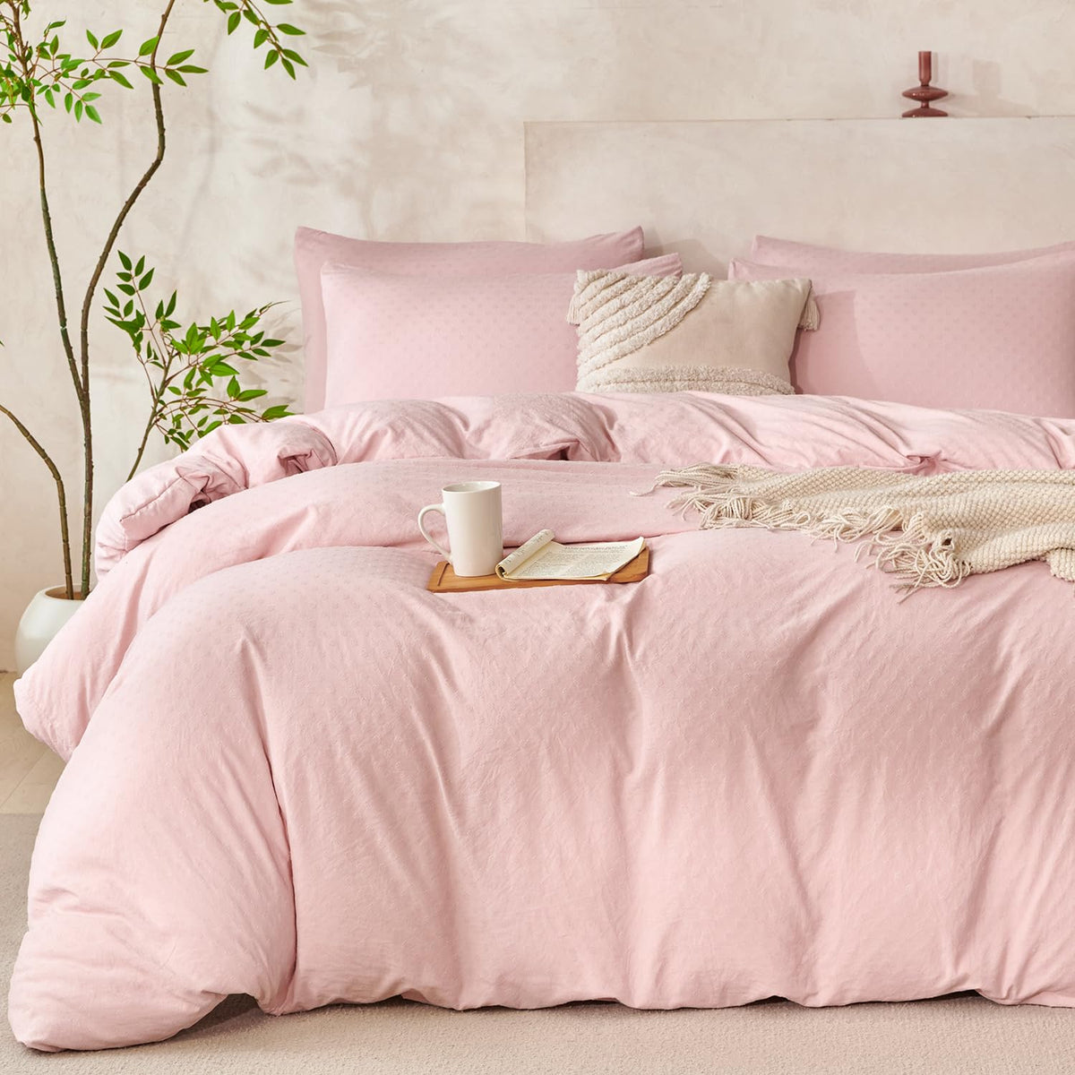 Black Grid Comforter Set Queen Soft Luxury Washed Microfiber 3 Pieces Bedding Set, White Grey Grid Pattern Comforter with 2 Pillowcases Breathable Durable Comfy