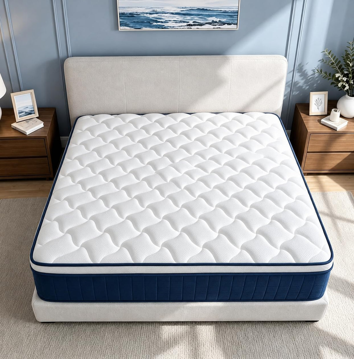 Full Size 12 Inch Mattress in a Box, Medium Plush Gel Memory Foam & Individually Pocket Springs for Motion Isolation & Pressure Relief
