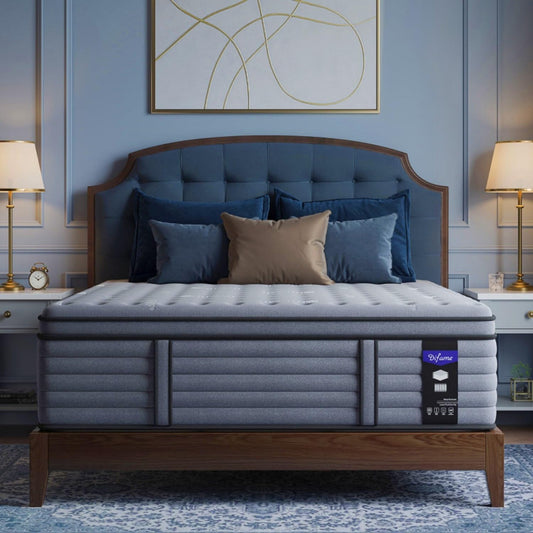 (Luxury Hotel) 18 Inch Hybrid King Size Mattress in a Box, Medium Firm