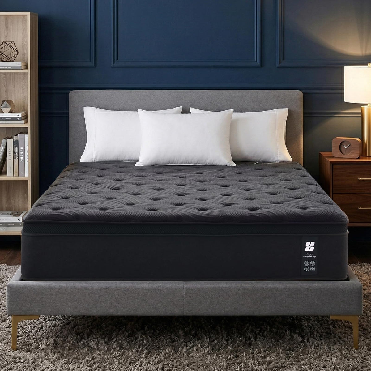 Profus 14 Inch Twin Mattress, Hybrid Memory Foam Mattress with Medium Firm for Pressure Relief, Motion Isolation Twin Size Mattress, CertiPUR-US Certified, 100% Fiberglass Free, Mattress in a Box