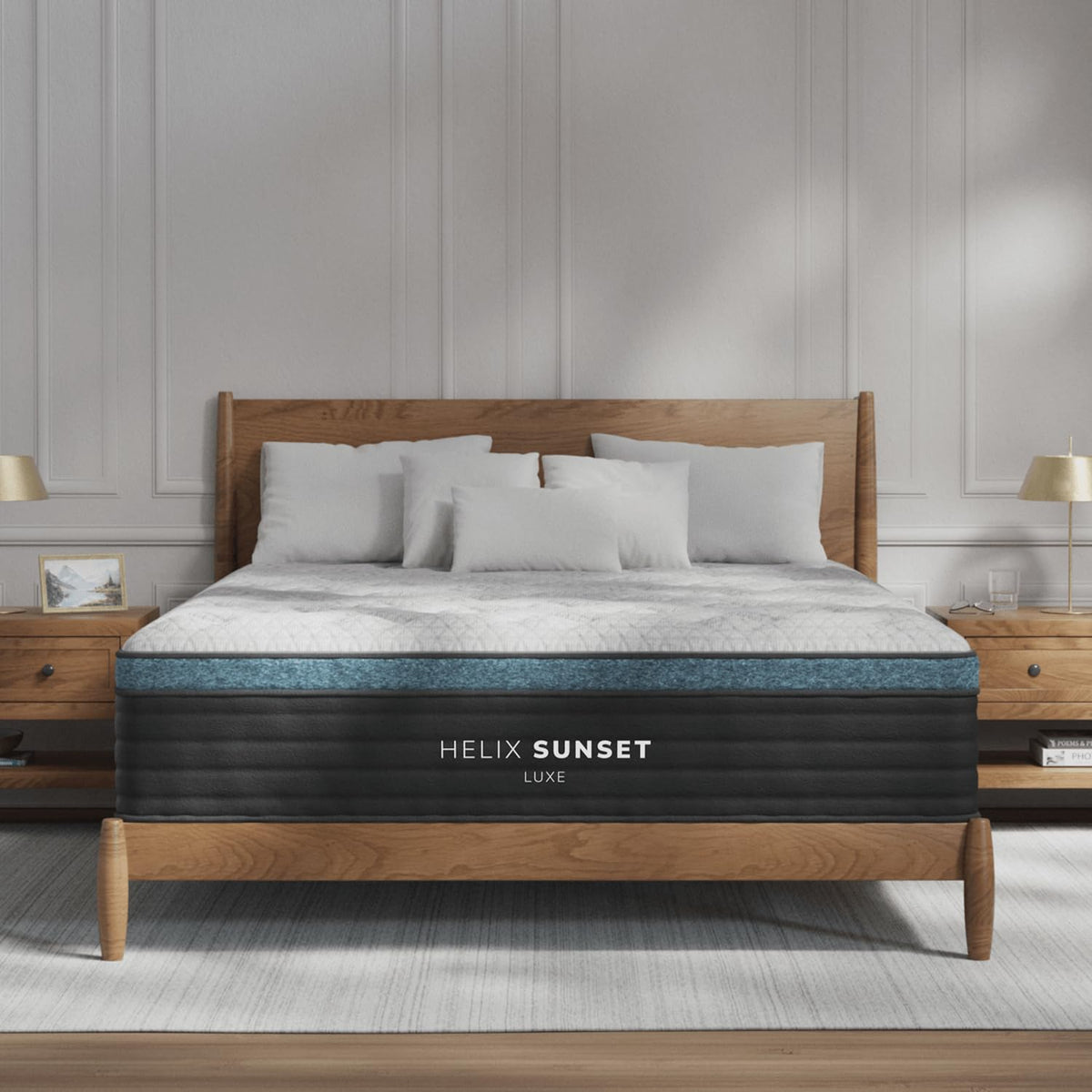 Helix Midnight Luxe with GlacioTex Cooling Mattress, King