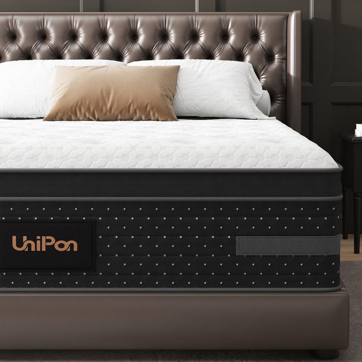 Firm Queen Mattress 12 Inch, Hybrid Mattresses with Back & Hip Support| Deep Sleep & Zoned Support, Fiberglass-Free and CertiPUR-US Certified, 365-Night Trial, 10 Years Warranty