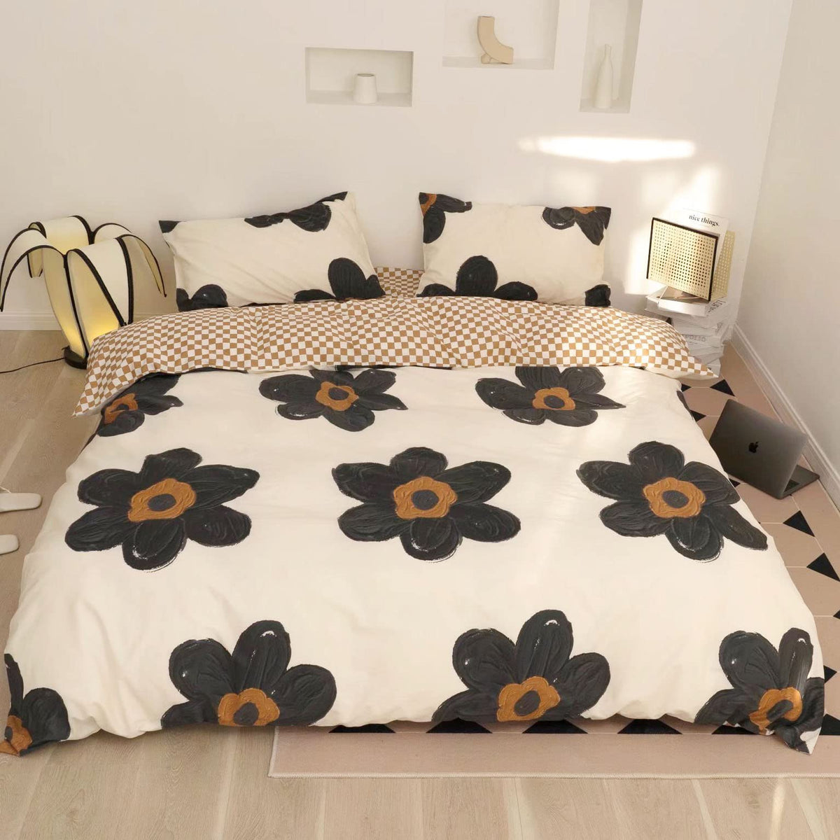 KAREVER White Fluffy Comforter Set Cal King Women Soft Durable Beddig Comforter Set MenLightweight Breathable California King