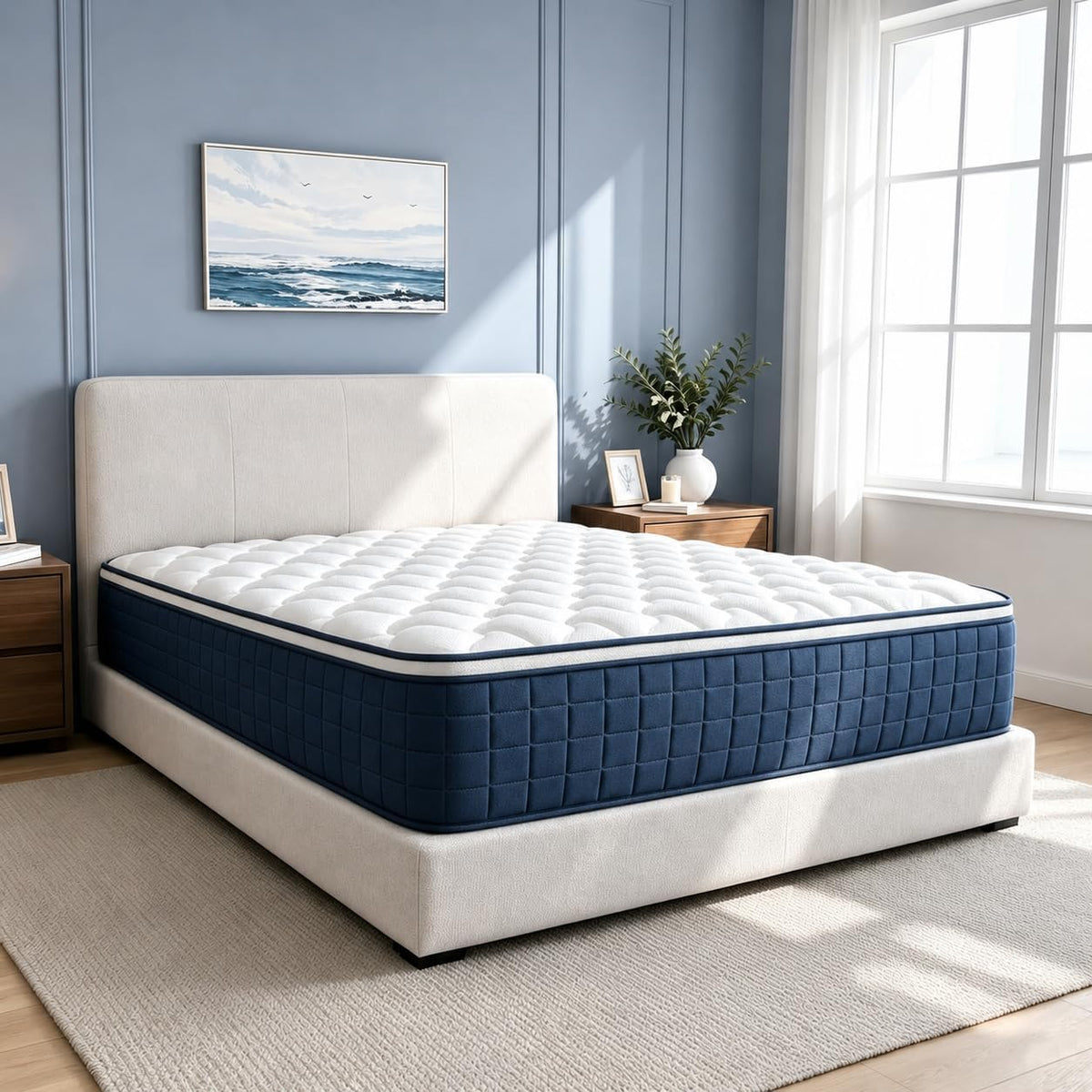 Full Size 12 Inch Mattress in a Box, Medium Plush Gel Memory Foam & Individually Pocket Springs for Motion Isolation & Pressure Relief