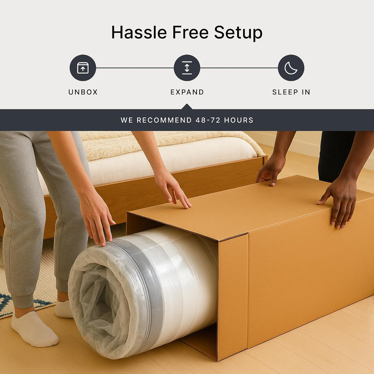 Signature Design by Ashley 12 Inch Hybrid King Mattress in a Box
