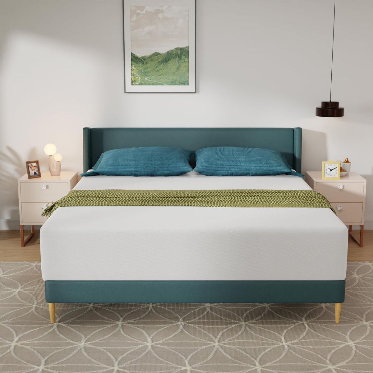 FDW | 6 Inch Twin Mattress | Medium Firm | Gel Memory Foam | White