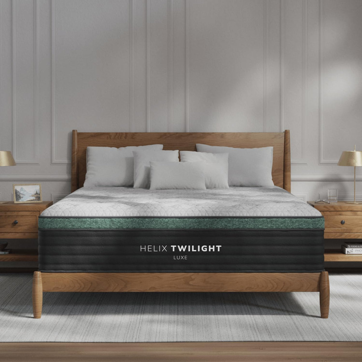 Helix Midnight Luxe with GlacioTex Cooling Mattress, King