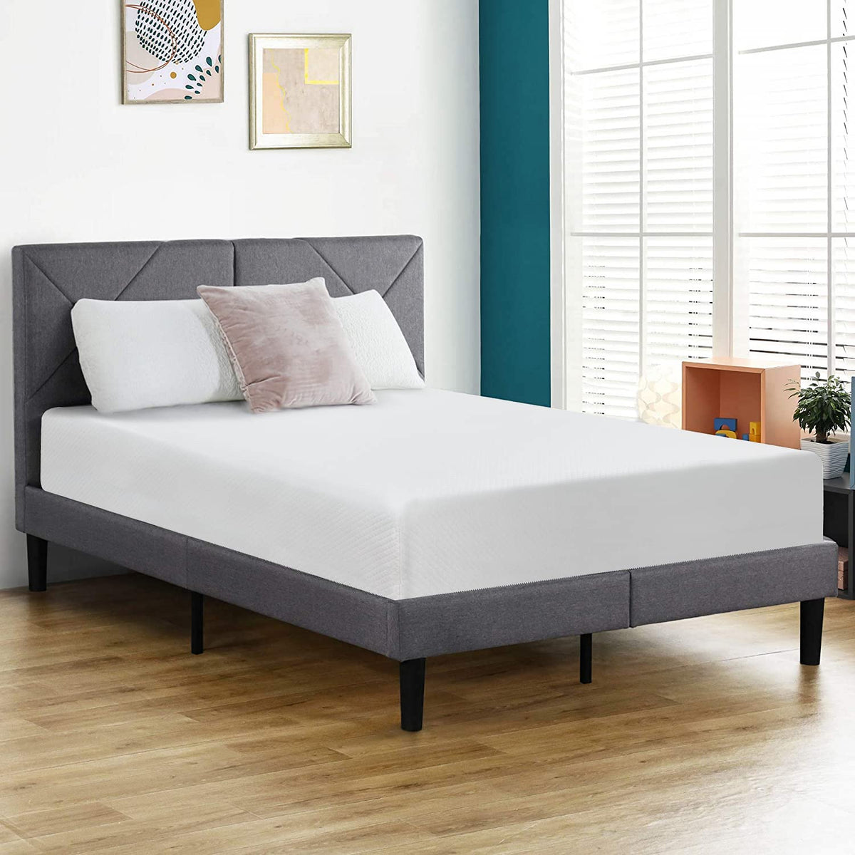 FDW | 6 Inch Twin Mattress | Medium Firm | Gel Memory Foam | White