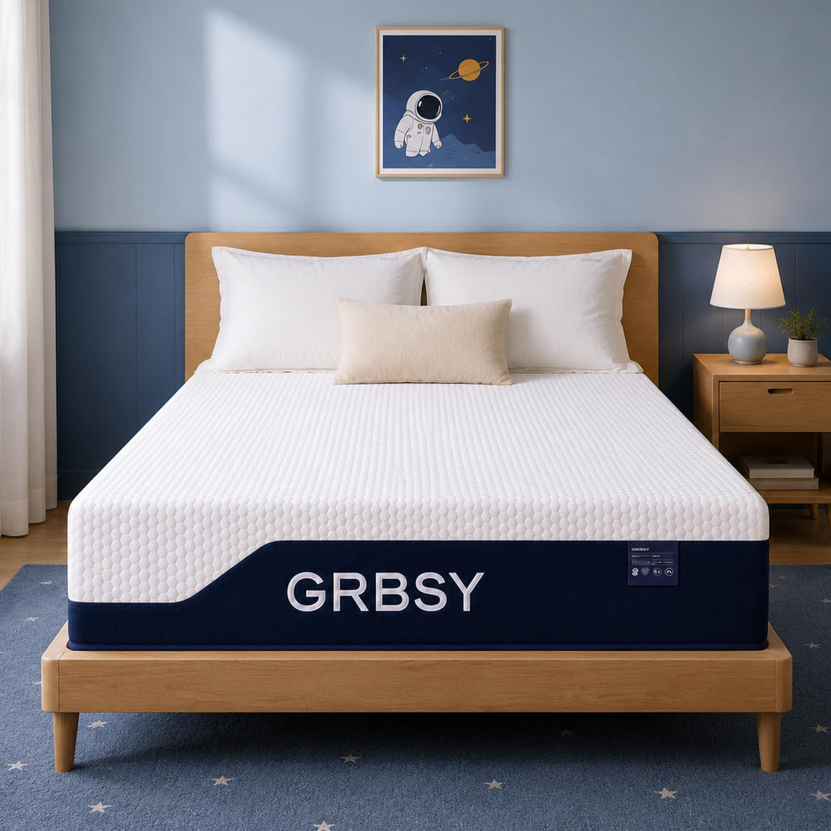 14 Inch Queen Mattress Firm - Cooling Gel Memory Foam Mattress, Removable IceSilk Cover, Back Pain Relief & Motion Isolation, CertiPUR-US Safe Foam, Fiberglass-Free, Queen Bed Mattress in a Box