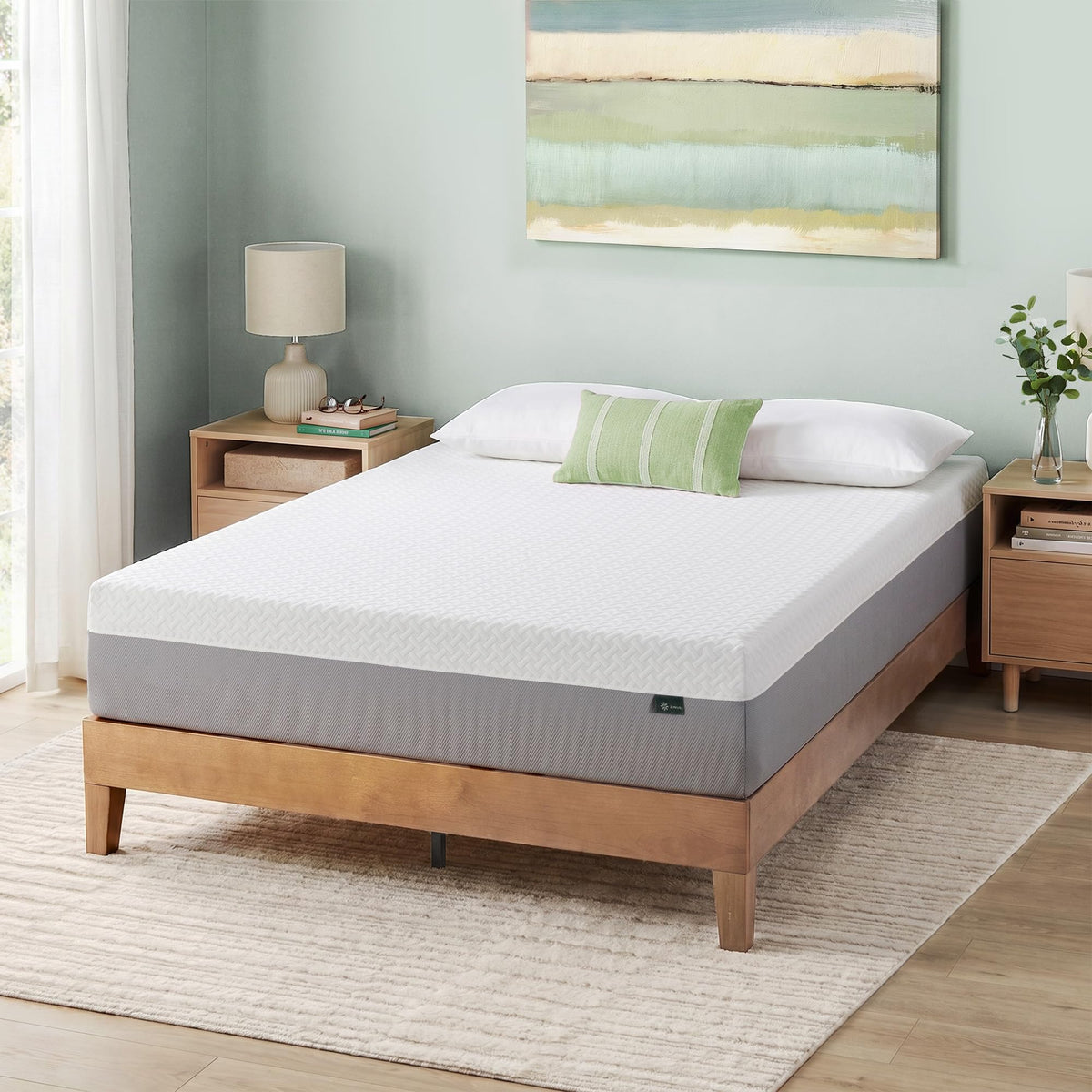 Zinus 10 Inch Queen Green Tea Essential Memory Foam Mattress, Medium Feel