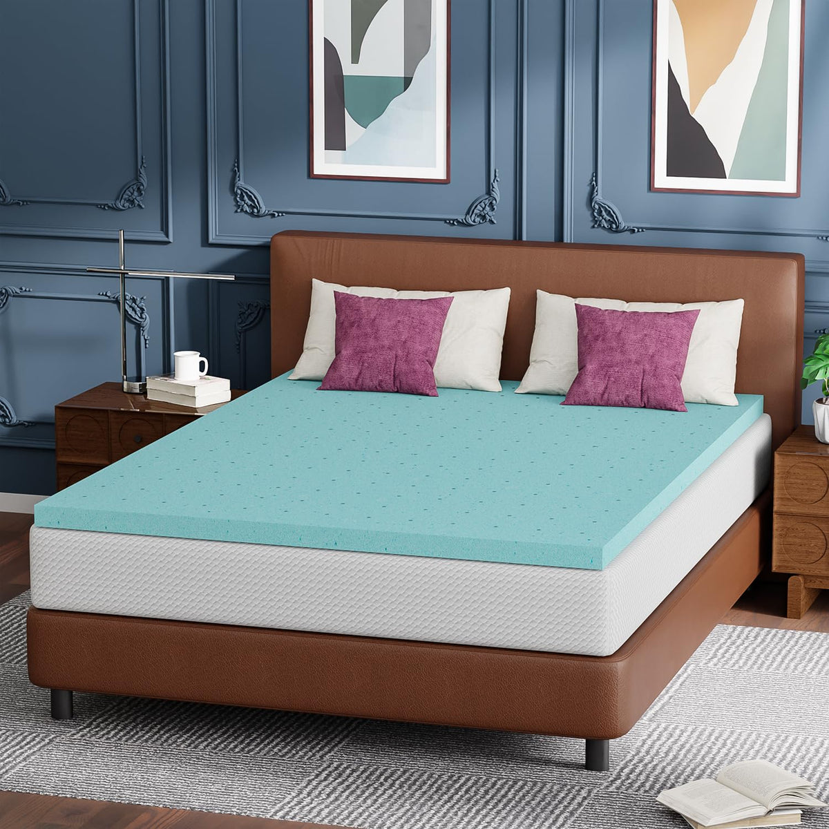 FDW | 6 Inch Twin Mattress | Medium Firm | Gel Memory Foam | White