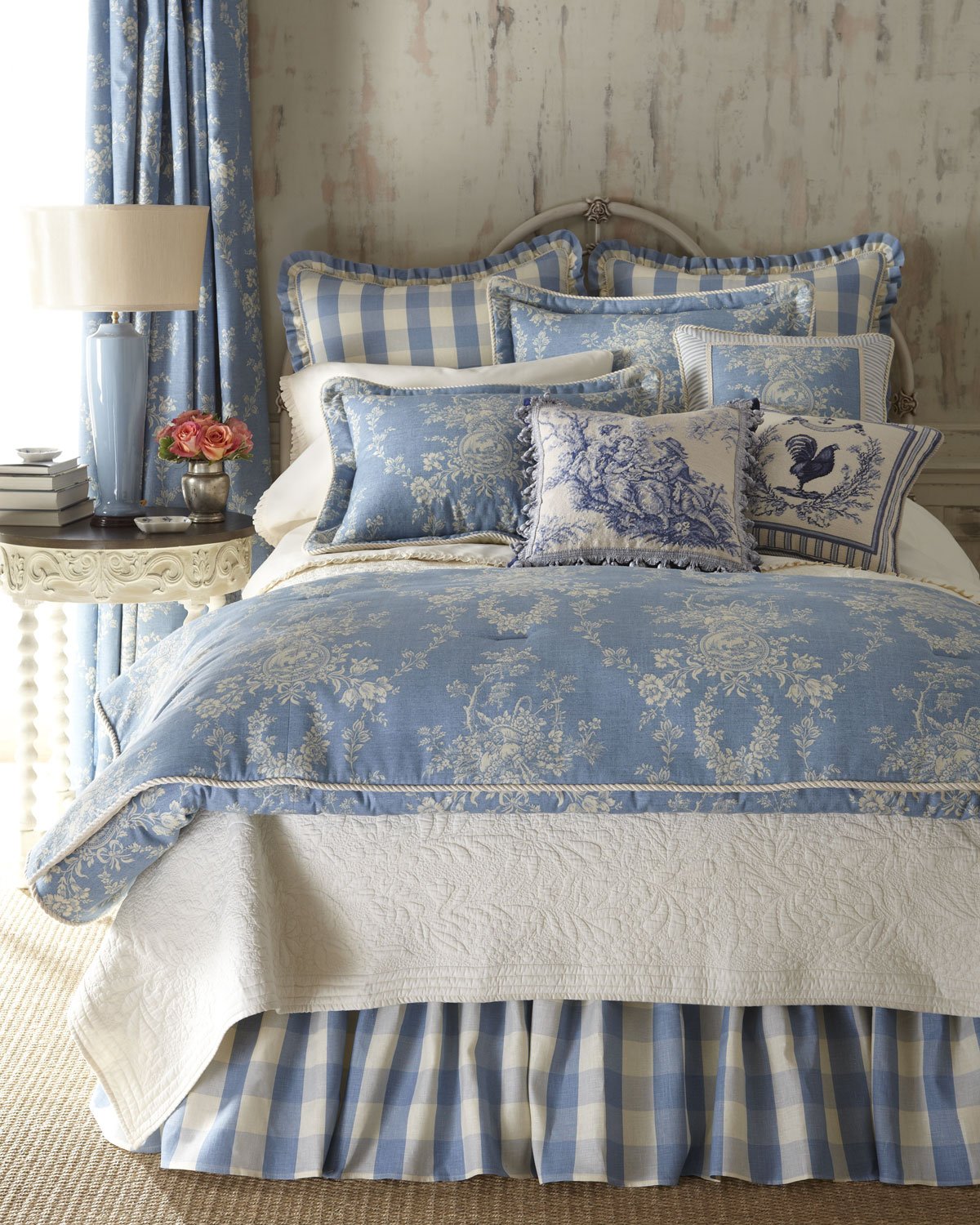 Sherry Kline French Country 3 Piece Comforter Set - King Red