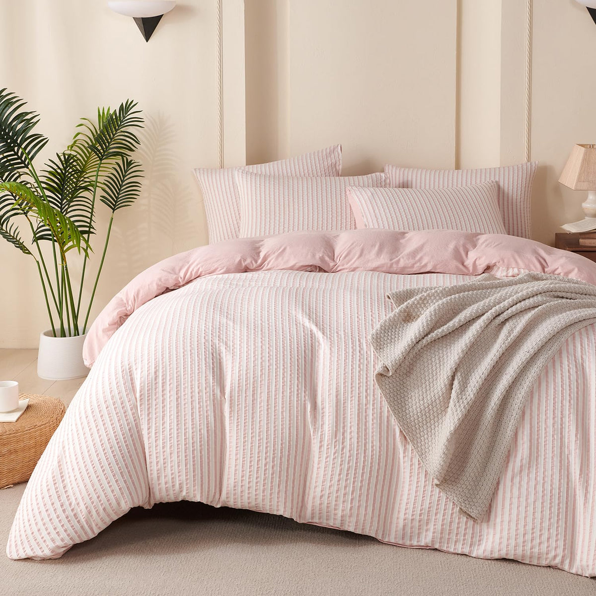 Black Grid Comforter Set Queen Soft Luxury Washed Microfiber 3 Pieces Bedding Set, White Grey Grid Pattern Comforter with 2 Pillowcases Breathable Durable Comfy
