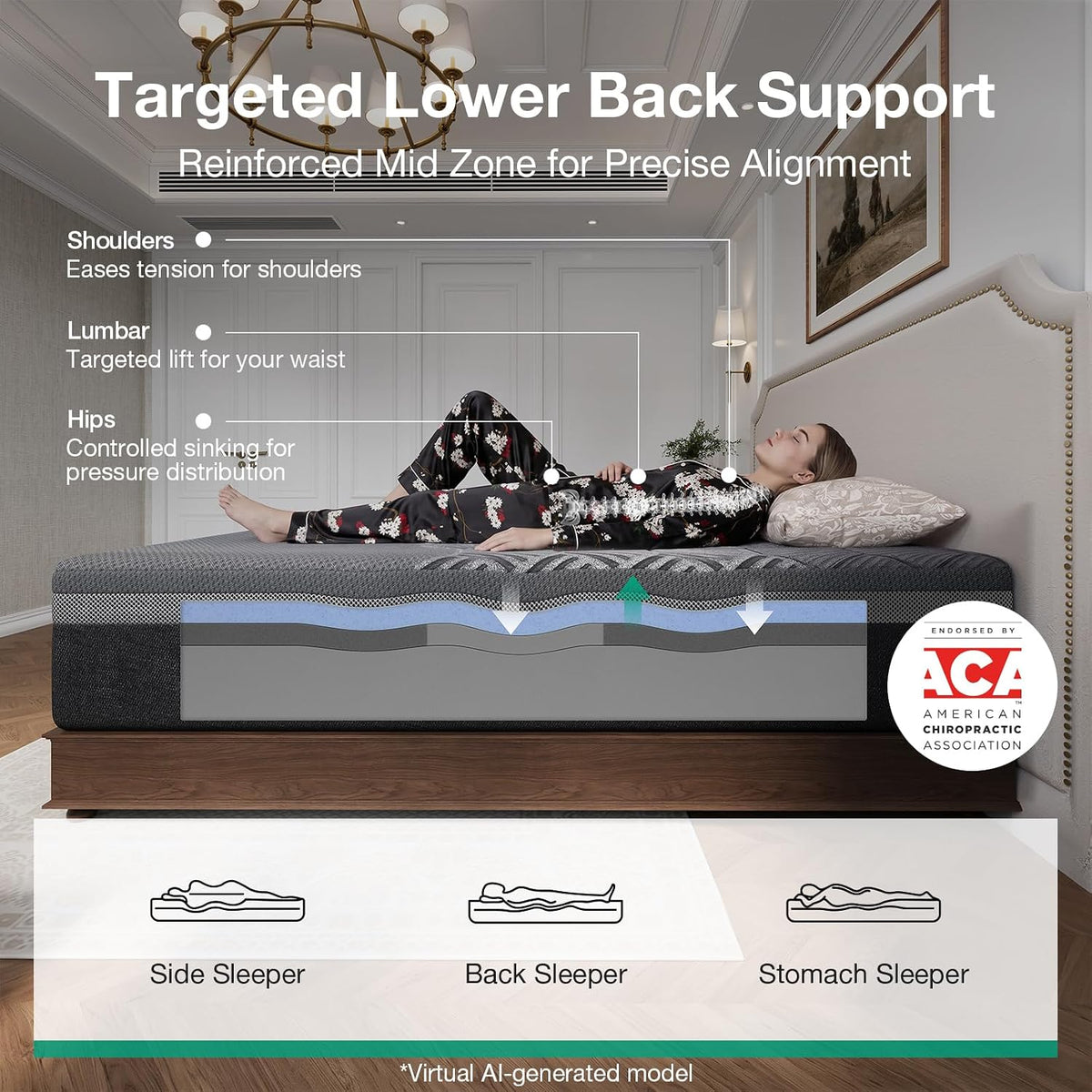 Novilla AiryFlow Graphene Queen Mattress 14 Inch, Cooling Memory Foam