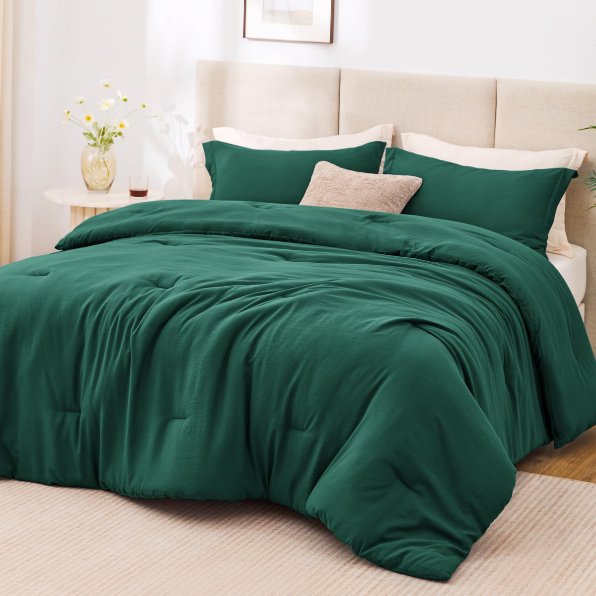 Love's cabin Beige Twin/Twin XL Comforter Set, 2-Piece Prewashed Bed Set
