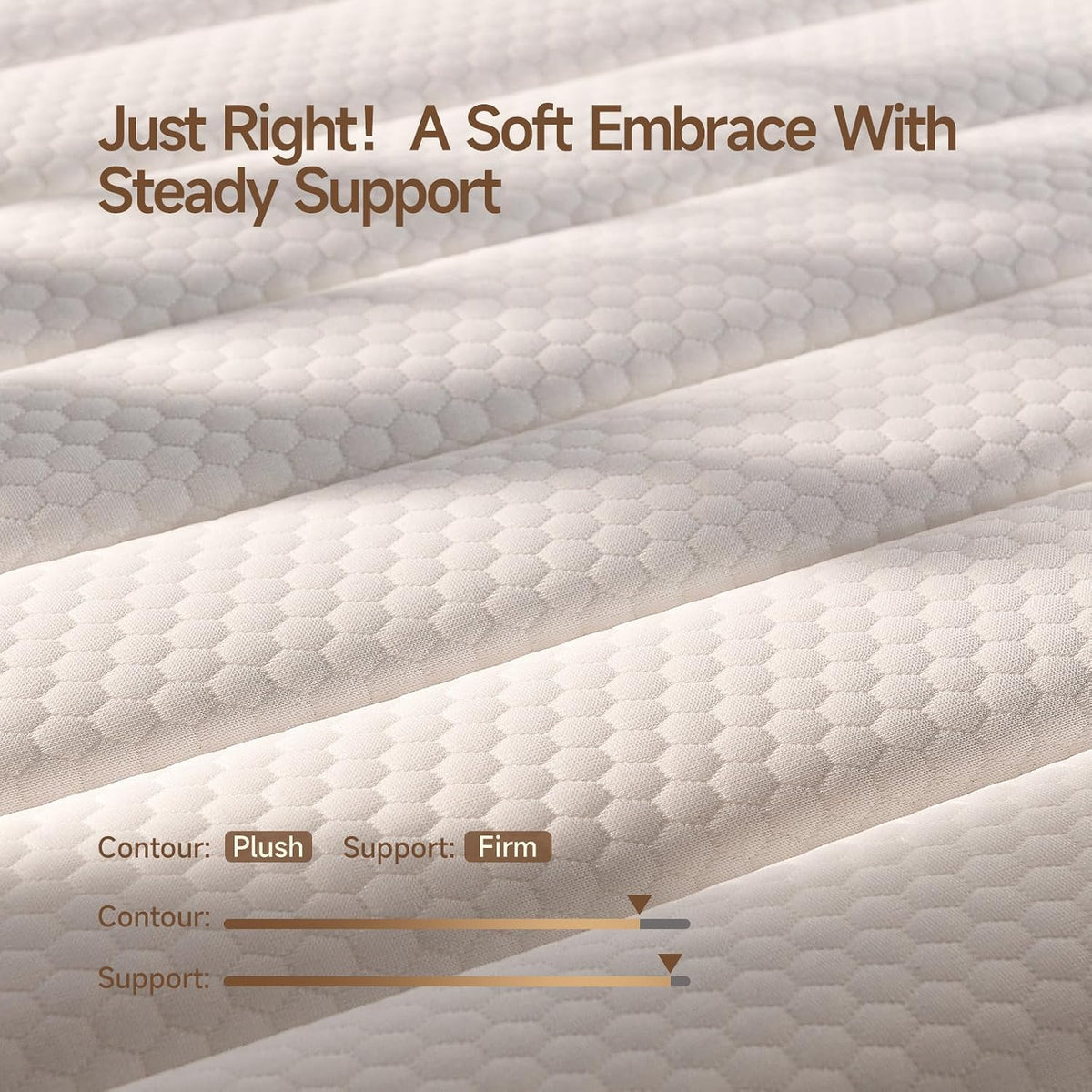 Queen Size Mattresses, Queen Mattress 12 Inch Hybrid Bed, Gel Memory Foam Pocket Coils, Full Zoned Support, Partner Disturbance Reduction, CertiPUR-US Certified