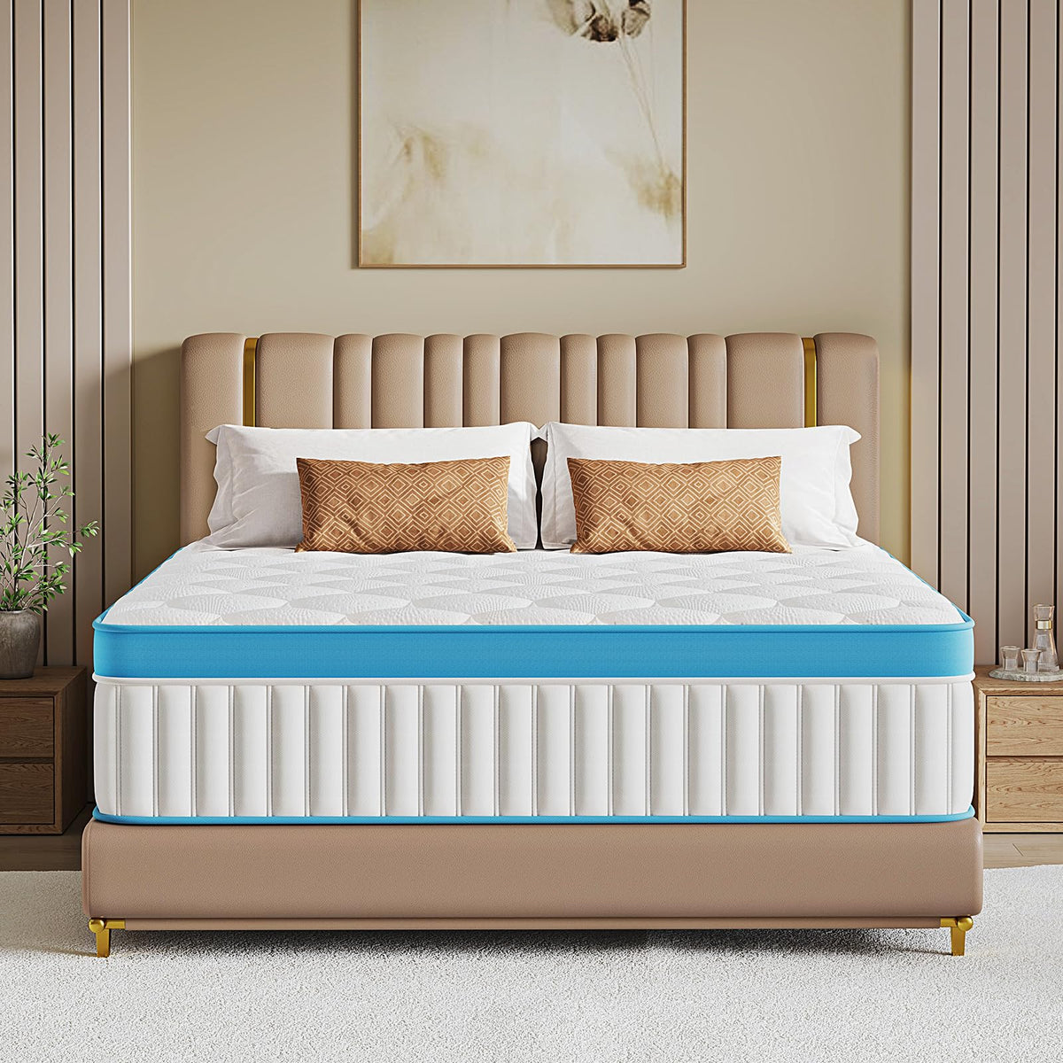 Queen Mattress 12 Inch,Queen Size Mattresses in a Box,Hybrid Mattress