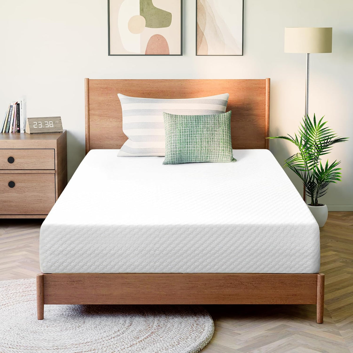GAESTE Twin 8 Inch Cooling Gel Memory Foam Mattress, Medium Feel