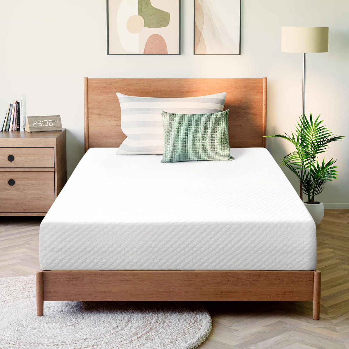 GAESTE Full Size 8 Inch Cooling Gel Memory Foam Mattress, Medium Feel