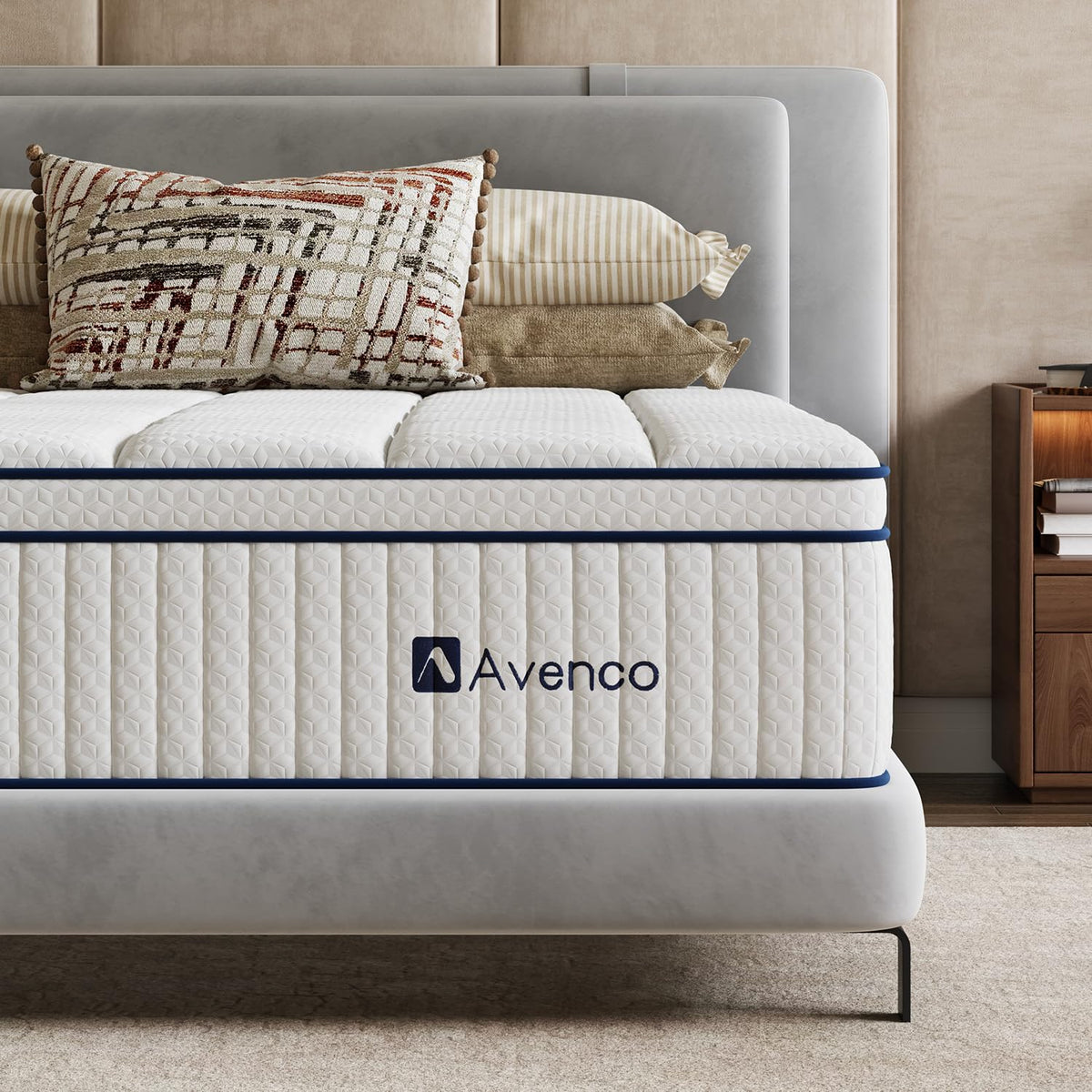 Avenco Queen Size Mattress 10 inch, Queen Hybrid Mattress in a Box