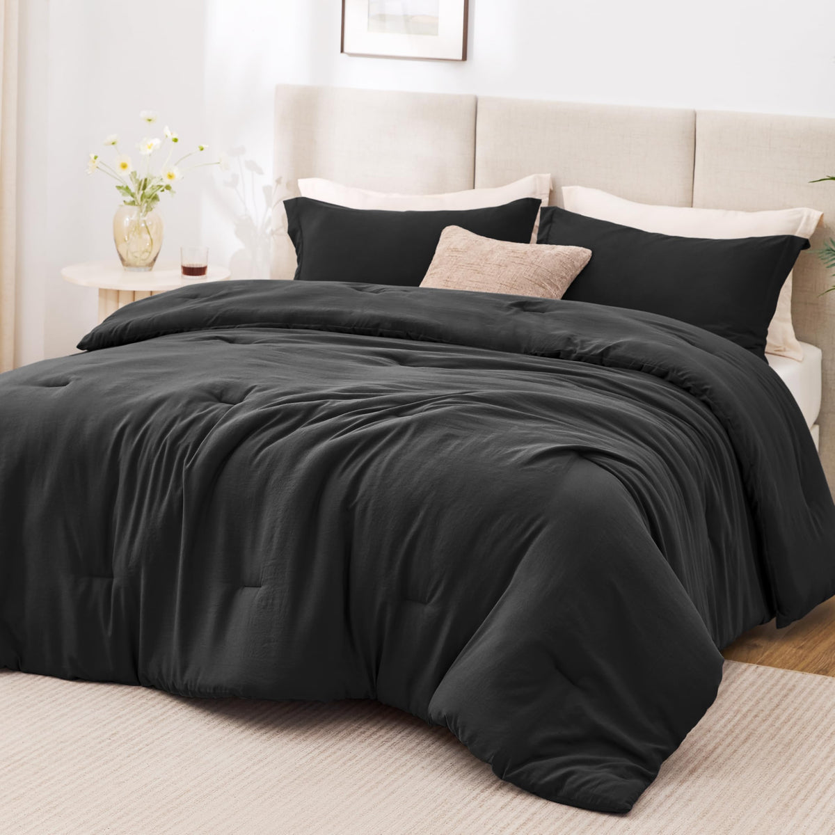 Love's cabin Beige Twin/Twin XL Comforter Set, 2-Piece Prewashed Bed Set