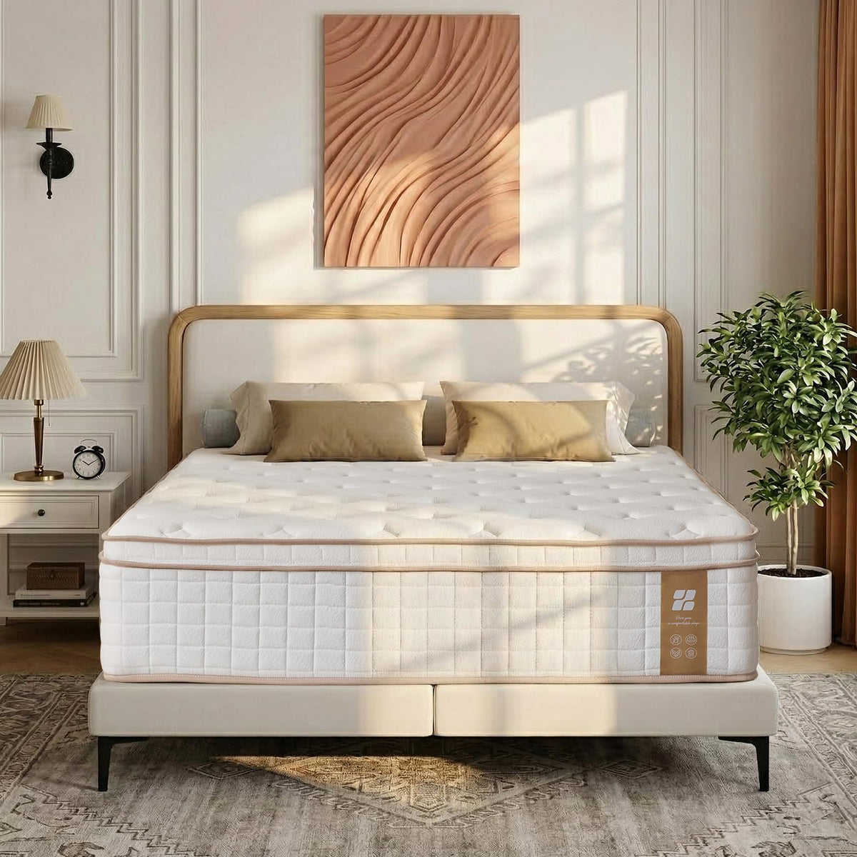 Profus 14 Inch Twin Mattress, Hybrid Memory Foam Mattress with Medium Firm for Pressure Relief, Motion Isolation Twin Size Mattress, CertiPUR-US Certified, 100% Fiberglass Free, Mattress in a Box