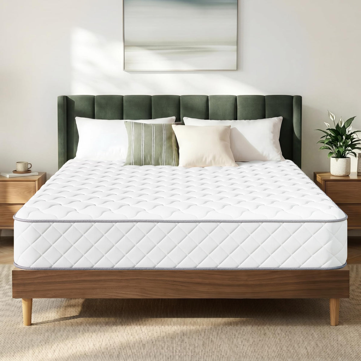 GAESTE Queen 10 Inch Cooling Gel Memory Foam Mattress, Medium Feel