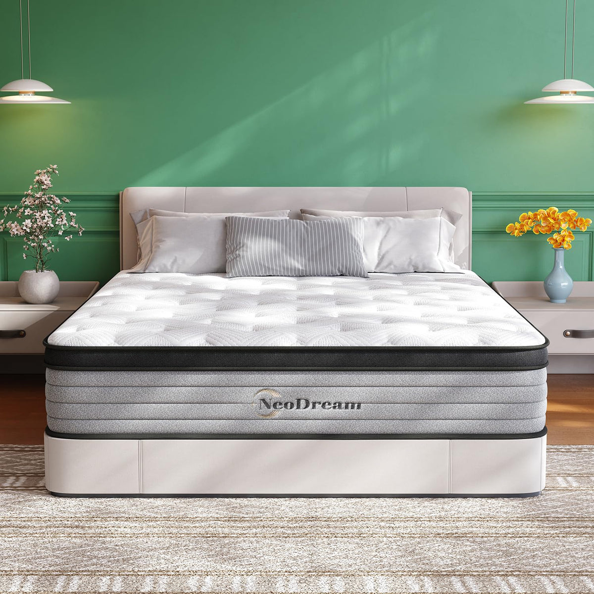 Full Size Mattress，12 Inch Hybrid Full Mattress in a Box