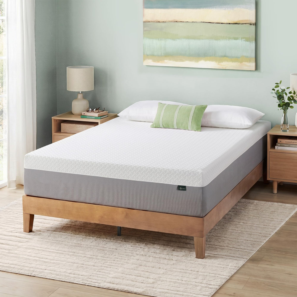 Zinus 10 Inch Queen Green Tea Essential Memory Foam Mattress, Medium Feel