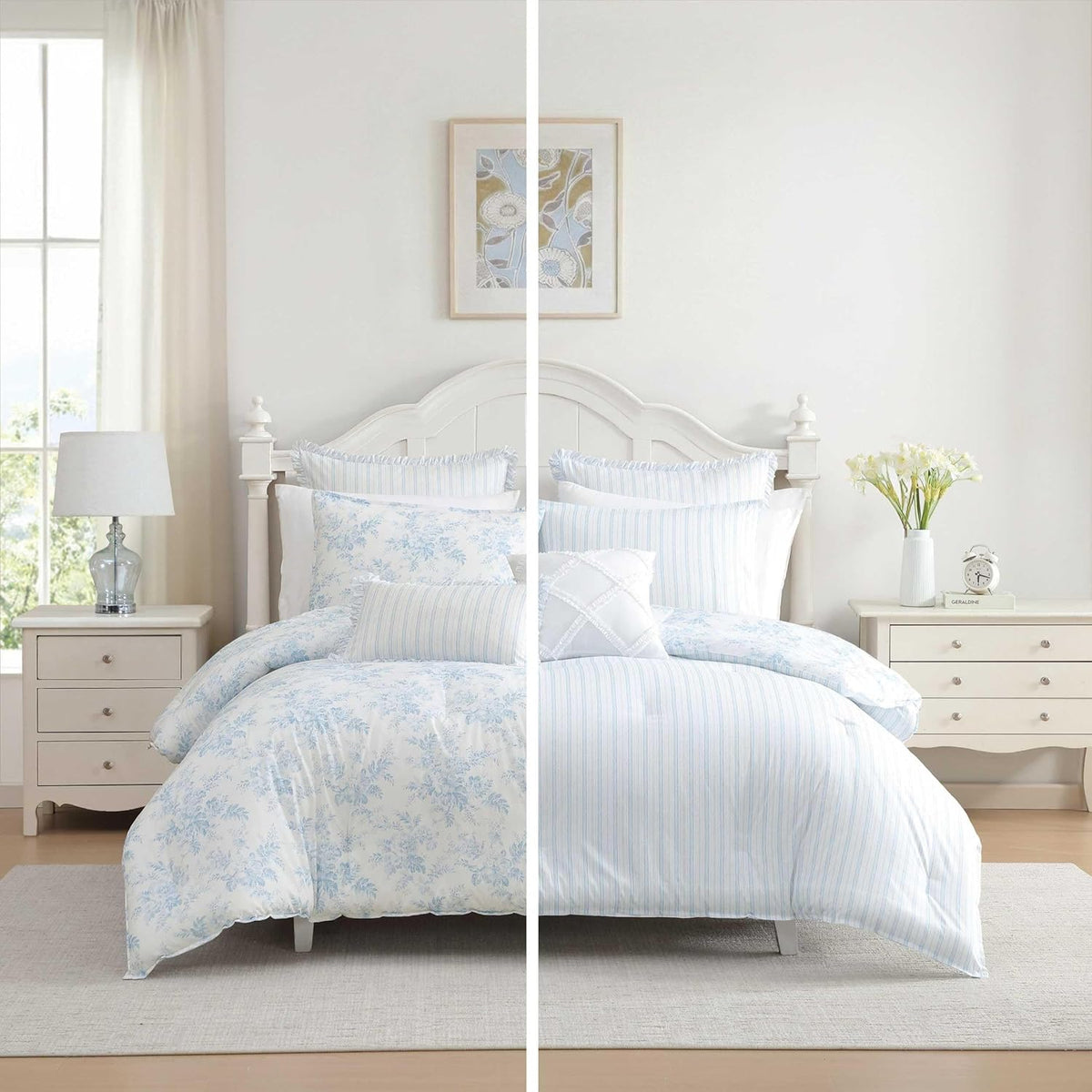 Laura Ashley - King Size Comforter Set with Matching Shams