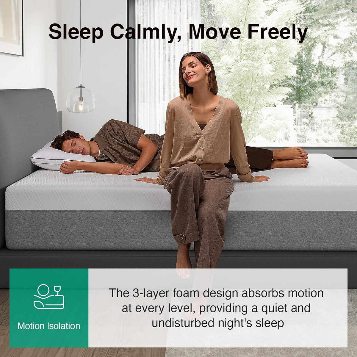 Novilla Bliss Mattress Queen Size, 14 Inch Gel Queen Memory Foam Mattress