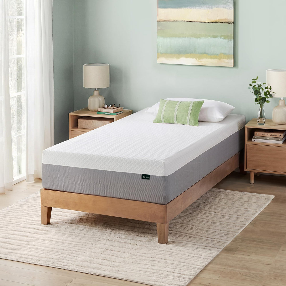 Zinus 10 Inch Queen Green Tea Essential Memory Foam Mattress, Medium Feel