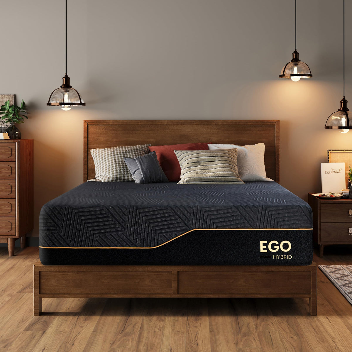 EGOHOME Queen 14 inch Memory Foam Mattress for Back Pain Relief Medium Firm