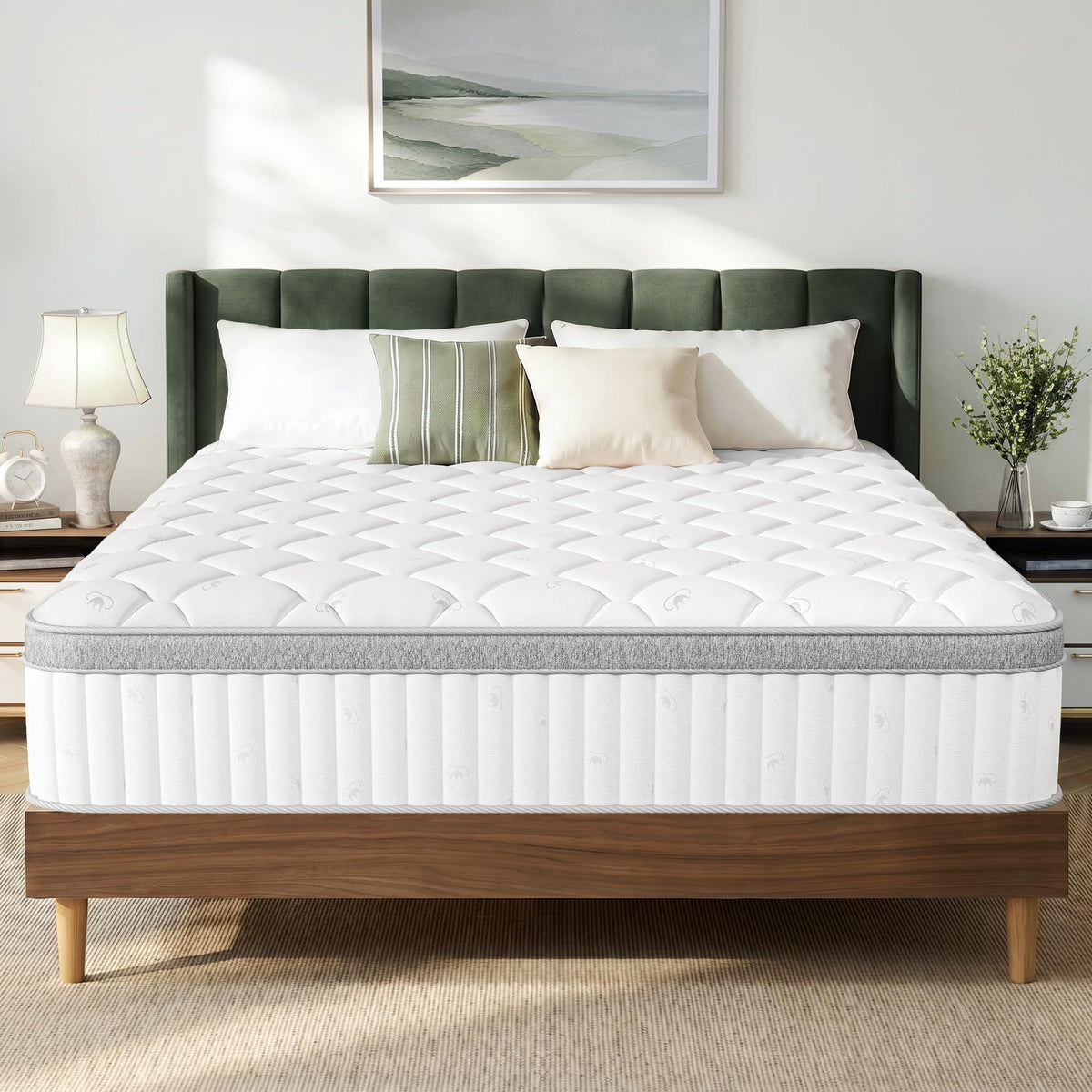GAESTE Queen 10 Inch Cooling Gel Memory Foam Mattress, Medium Feel