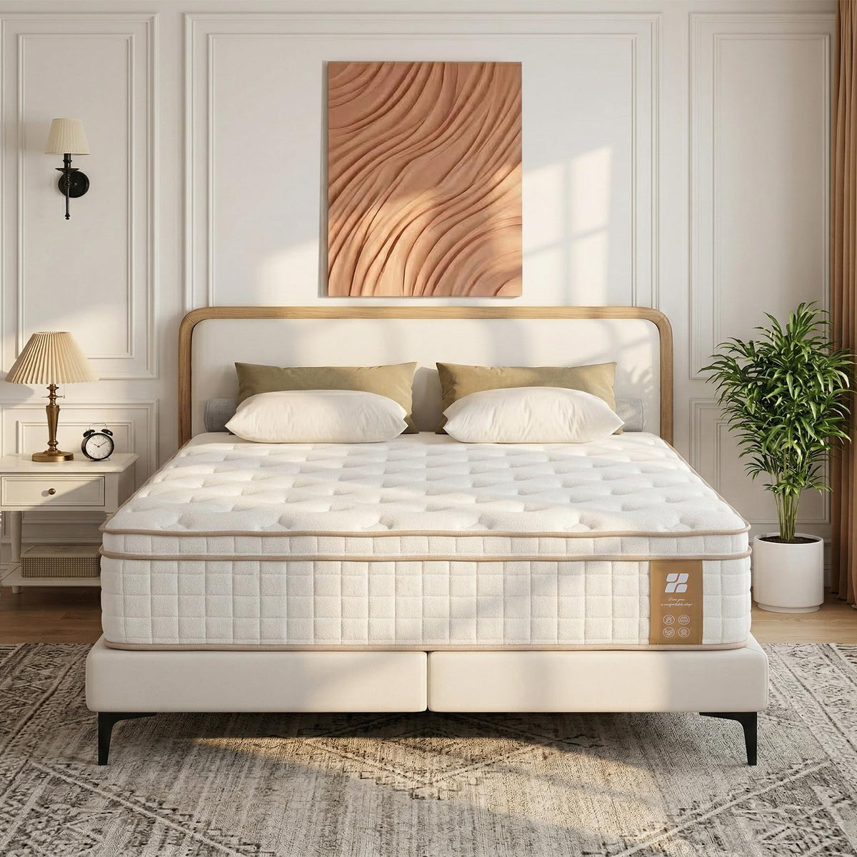 Profus 14 Inch Twin Mattress, Hybrid Memory Foam Mattress with Medium Firm for Pressure Relief, Motion Isolation Twin Size Mattress, CertiPUR-US Certified, 100% Fiberglass Free, Mattress in a Box