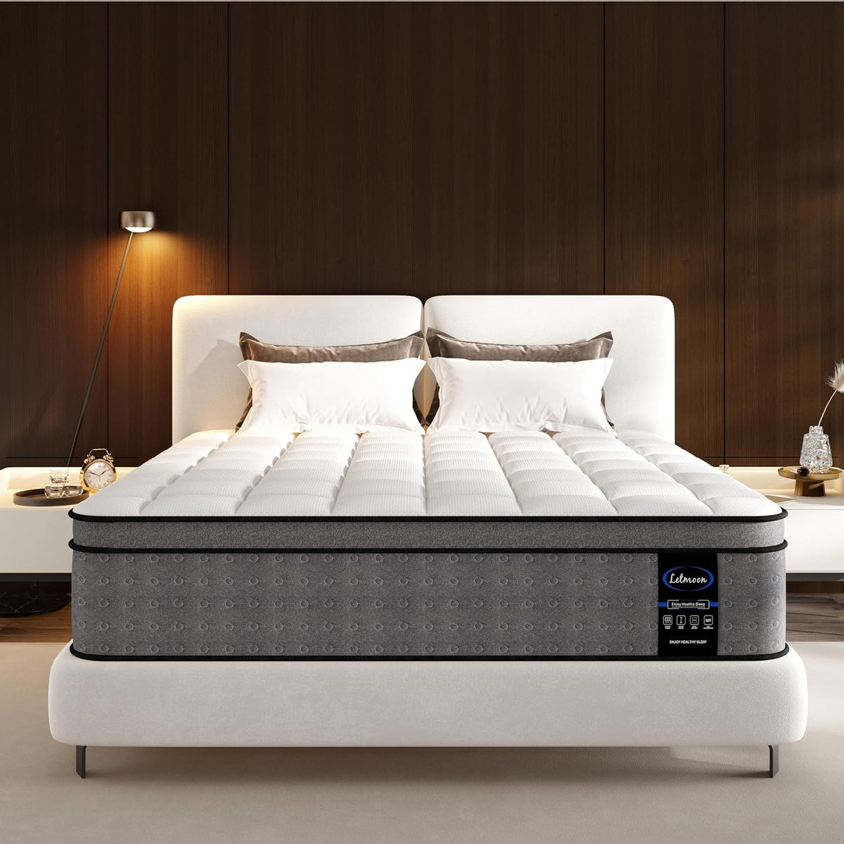 Twin XL Mattress, 12 inch XL Twin Hybrid Cooling Memory Foam Mattress in a Box, Luxury Bed Mattress XL Twin with Pocket Springs for Back Pain Relief, Edge Support, Motion Isolation, CertiPUR-US