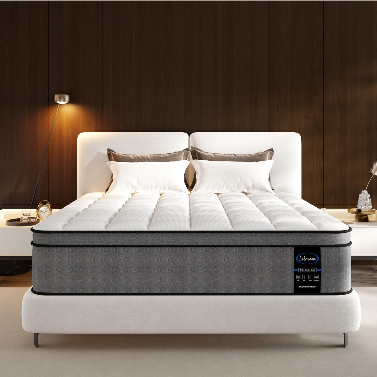 Twin XL Mattress, 12 inch XL Twin Hybrid Cooling Memory Foam Mattress in a Box, Luxury Bed Mattress XL Twin with Pocket Springs for Back Pain Relief, Edge Support, Motion Isolation, CertiPUR-US