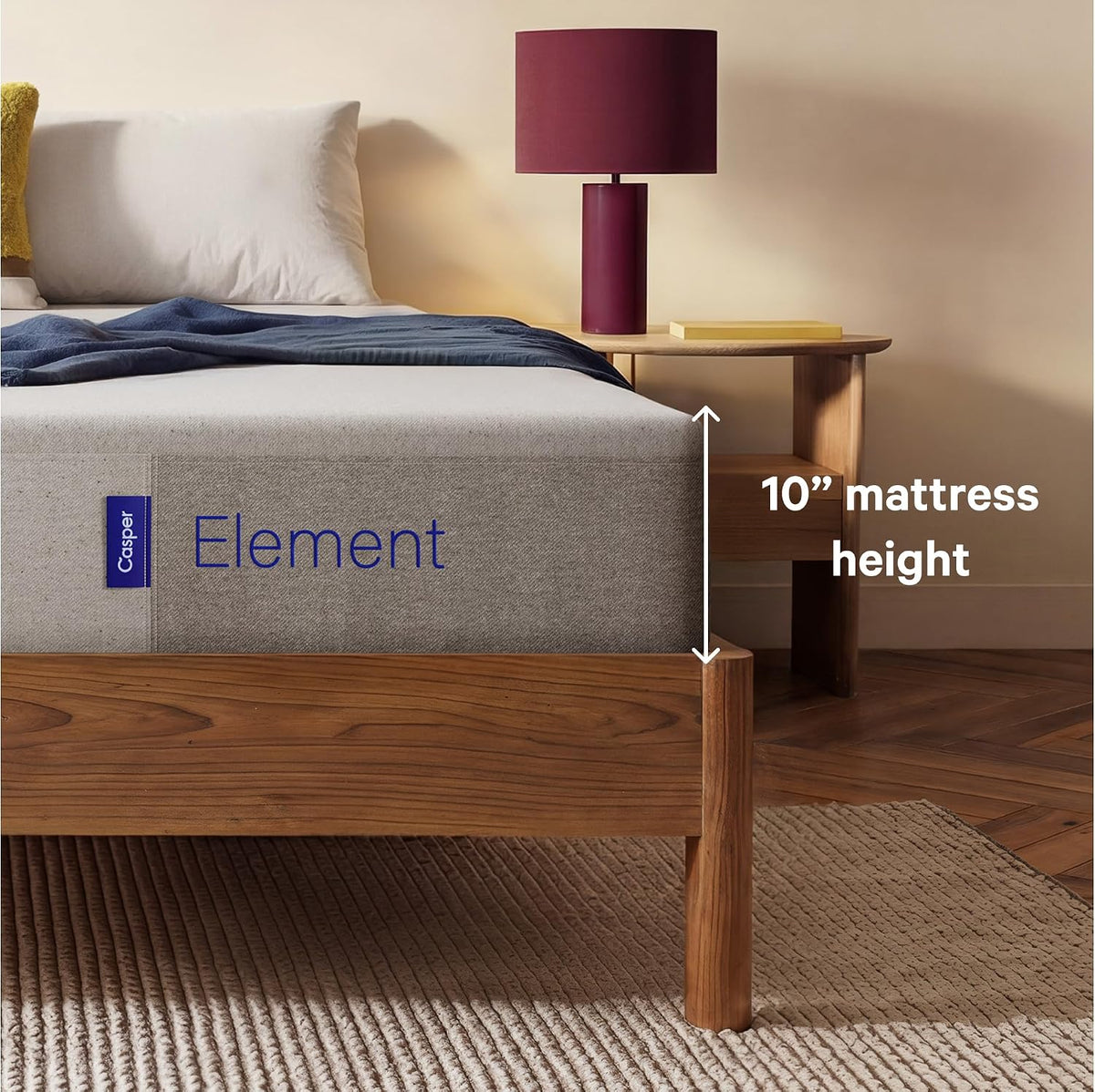 Casper Sleep Element Queen Mattress - Medium Feel - Motion Isolation - Breathable, Cooling Memory Foam - 100-Night Trial - CertiPUR-US