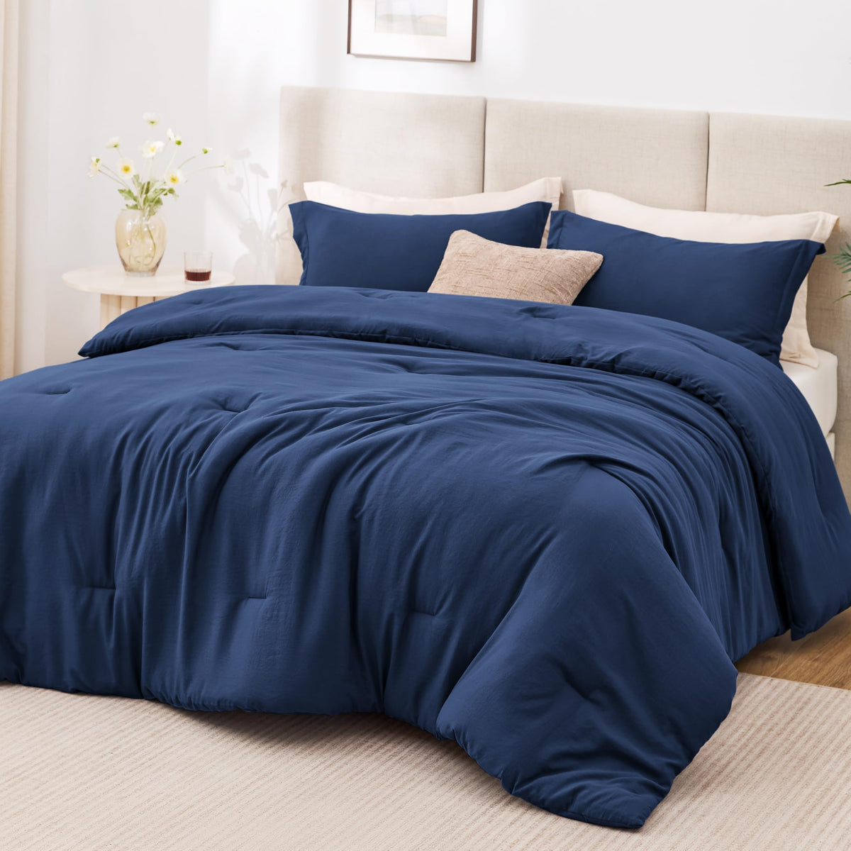 Love's cabin Beige Twin/Twin XL Comforter Set, 2-Piece Prewashed Bed Set
